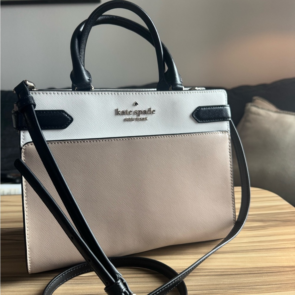 Kate Spade Black and Tan Satchel